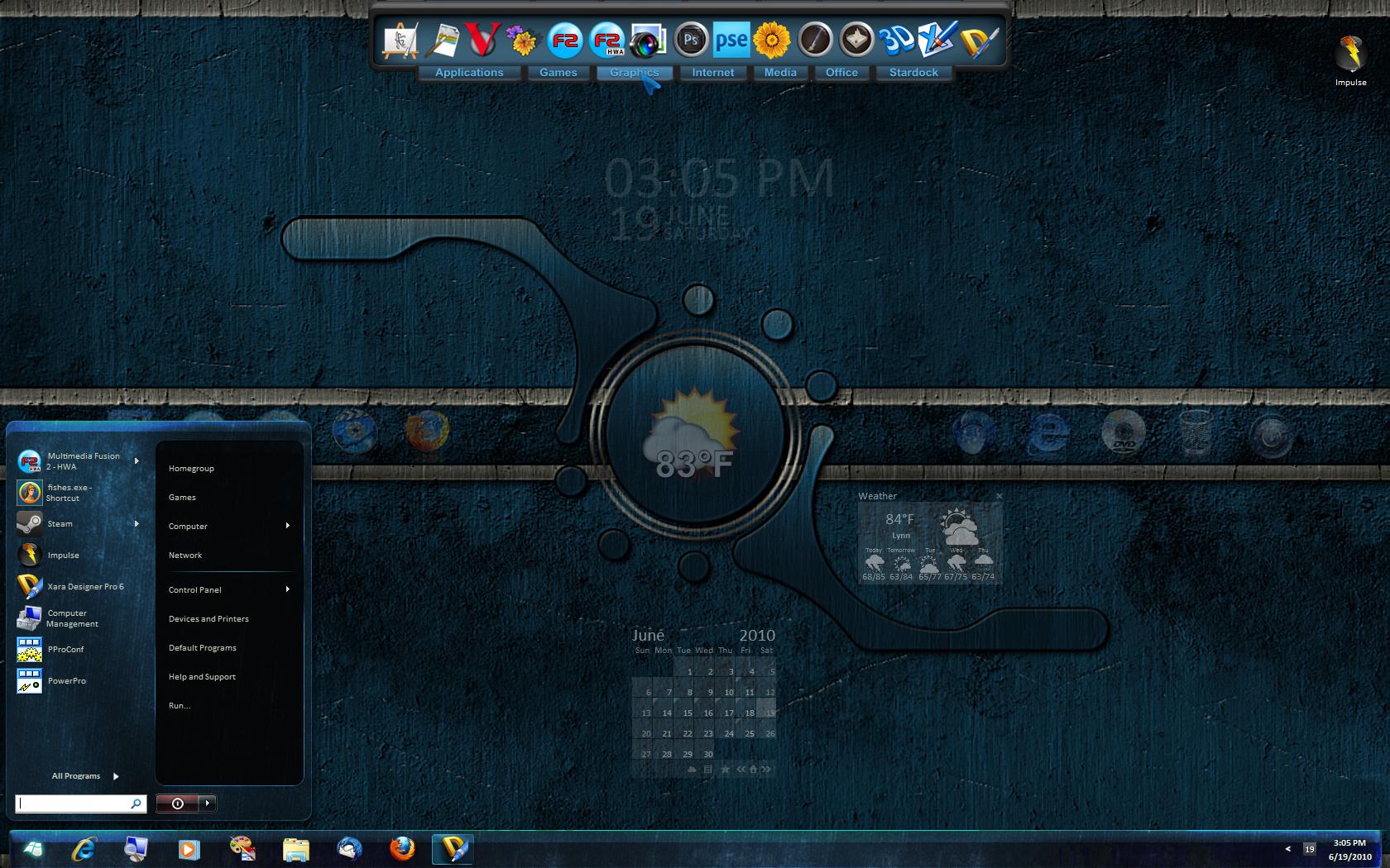 My July desktop screenshot
